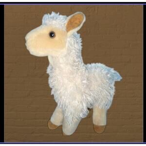 Aurora Miyoni Llama Alpaca Plush Stuffed Animal 12" Tan Nursery Decor Baby Gift